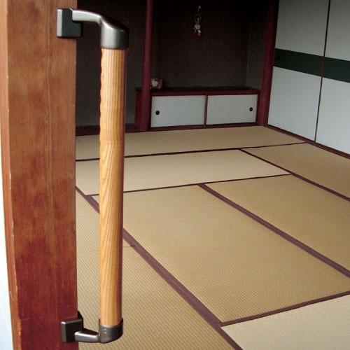 室内用手すり BAUHAUS セレクト 35出隅ブラケットカバー付 マツ六 [BD-14B] ブラウン 横向き使用可能 4トン配送 車上渡し 法人様事務所入限定 メーカー直送 |  | 02