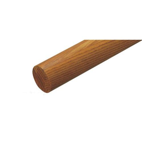 室内用手すり BAUHAUS 35アッシュ丸棒 4m マツ六 [BD-214] φ35×4000mm Mブラウン 艶消仕上 スタンダード4トン配送 車上渡し 法人様事務所入限定 メーカー直送 | 