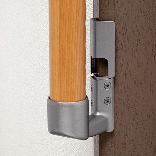 室内用手すり BAUHAUS セレクト 35出隅スリム座ブラケットカバー付 マツ六 [BD-45S] シルバー 4トン配送 車上渡し 法人様事務所入限定 メーカー直送 |  | 02