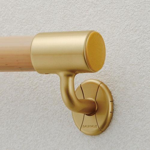 室内用手すり BAUHAUS 35樹脂キャップ マツ六 [BD-53B] ブラウン4トン配送 車上渡し 法人様事務所入限定 メーカー直送 |  | 02