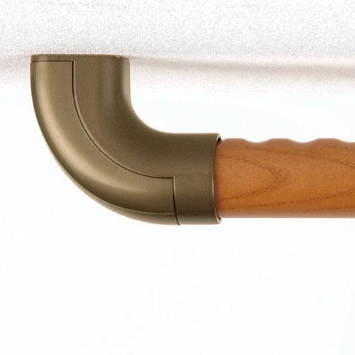 室内用手すり BAUHAUS セレクト 32エンドブラケットカバー付 マツ六 [BE-08G] ゴールド4トン配送 車上渡し 法人様事務所入限定 メーカー直送 |  | 02