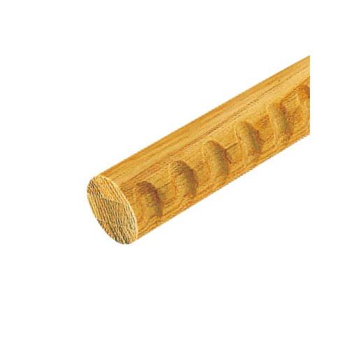 室内用手すり BAUHAUS 32アッシュ丸棒 ディンプル付 2m マツ六 [BE-122] φ32×2000mm クリア 4トン配送 車上渡し 法人様事務所入限定 メーカー直送 | 