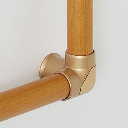 室内用手すり BAUHAUS セレクト 32コーナーブラケット マツ六 [BE-13B] ブラウン4トン配送 車上渡し 法人様事務所入限定 メーカー直送 |  | 02