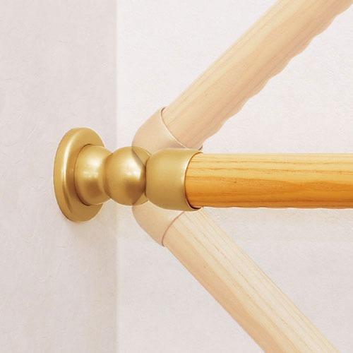 室内用手すり BAUHAUS セレクト 32自在ソケット マツ六 [BE-43G] ゴールド4トン配送 車上渡し 法人様事務所入限定 メーカー直送 |  | 02