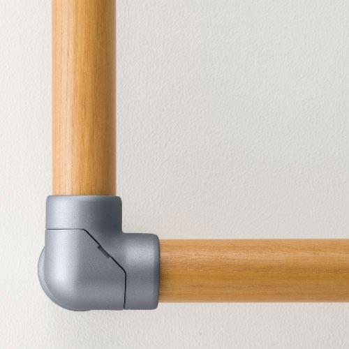 室内用手すり BAUHAUS セレクト 32コーナーブラケット金属カバー付 マツ六 [BE-68G] ゴールド4トン配送 車上渡し 法人様事務所入限定 メーカー直送 |  | 02