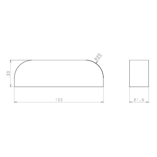 室内用手すり BAUHAUS 木製ベースエンド 100mm用 マツ六 [BH-01MO] Mオーク 切り口を隠すカバー4トン配送 車上渡し 法人様事務所入限定 メーカー直送 |  | 02