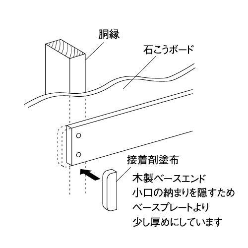 室内用手すり BAUHAUS 木製ベースエンド 120mm用 マツ六 [BH-02MB] Mブラウン 切り口を隠すカバー4トン配送 車上渡し 法人様事務所入限定 メーカー直送 |  | 01