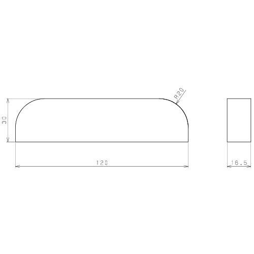 室内用手すり BAUHAUS 木製ベースエンド 120mm用 マツ六 [BH-02MB] Mブラウン 切り口を隠すカバー4トン配送 車上渡し 法人様事務所入限定 メーカー直送 |  | 02