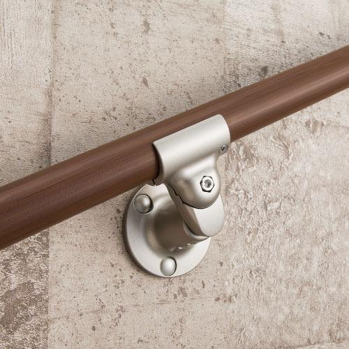 屋外用手すり BAUHAUS フリーRレール 壁付ブラケット マツ六 [BJ-04ST] ステンカラー色 仮固定がしやすい4トン配送 車上渡し 法人様事務所入限定 メーカー直送 |  | 02