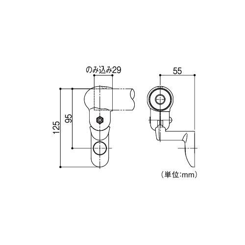 屋外用手すり BAUHAUS フリーRレール E壁付エンドブラケット マツ六 [BJ-104DB] ダークブロンズ 4トン配送 車上渡し 法人様事務所入限定 メーカー直送 |  | 01