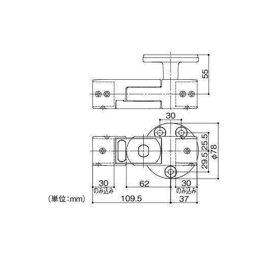 屋外用手すり BAUHAUS フリーRレール 遮断機式軸側壁付ブラケット マツ六 [BJ-111DB] ダークブロンズ4トン配送 車上渡し 法人様事務所入限定 メーカー直送 |  | 01