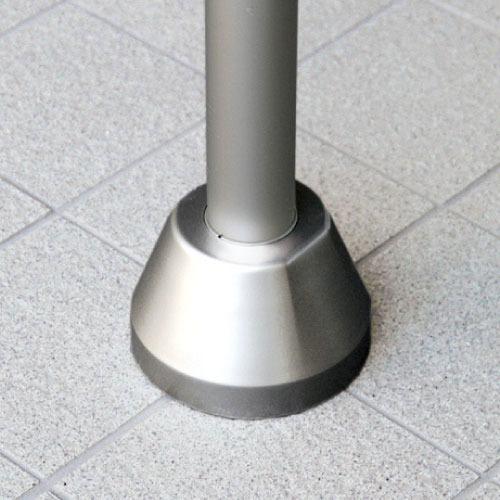 屋外用手すり BAUHAUS フリーRレール ベースプレート式支柱用化粧カバー マツ六 [BJ-12] 2B仕上 4トン配送 車上渡し 法人様事務所入限定 メーカー直送 |  | 02