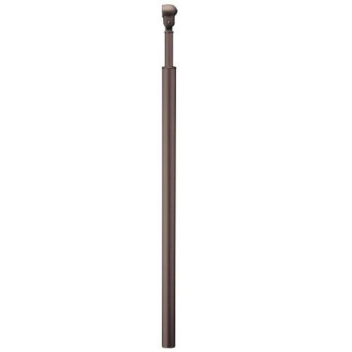 屋外用手すり BAUHAUS フリーRレール 埋め込み式エンド支柱 マツ六 [BJ-94DB] ダークブロンズ 納まります4トン配送 車上渡し 法人様事務所入限定 メーカー直送 | 