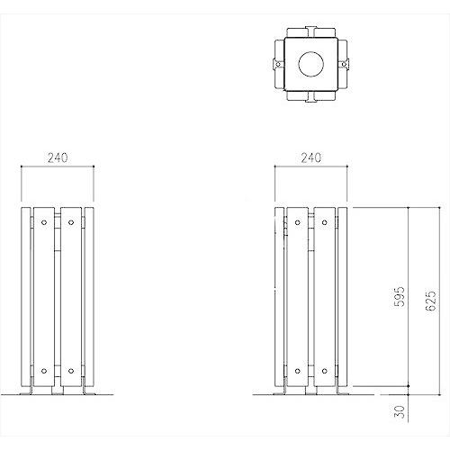 ひのき材灰皿 スタンド型灰皿 [CB-24S] 天然木 ひのき モリマーキンキ ※水入れ厳禁 メーカー直送 |  | 01