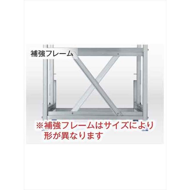 ステンレス金具仕様作業台(天板縞板タイプ) アルインコ(ALINCO) [CMT-4106S] 4段天板高さ1000mm 作業台 送料別途見積り メーカー直送 法人様限定_3