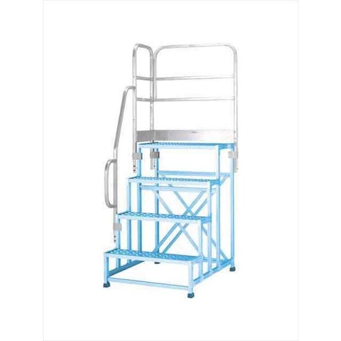 正面付片手すりセット 左右共通 アルインコ(ALINCO) [CSBT4BL] 作業台 CSBC用オプション 4128用 メーカー直送 法人様限定
