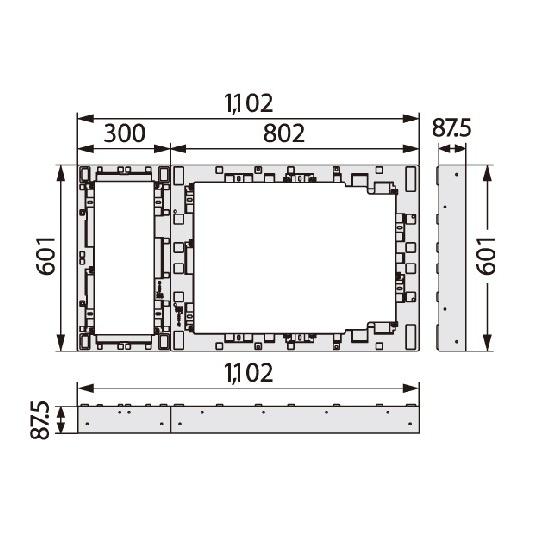 ハウスステップ アジャスター1段 [CUB-8060-H1] 段差解消 収納 庭収納 シロアリ対策 エクステリア 城東テクノ JOTO メーカー直送｜e-kitchenmaterial｜02