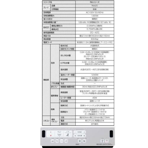 温水洗浄便座 シャワートイレ RAシリーズ 脱臭付タイプ リクシル LIXIL [CW-RAA2/LR8] ピンク すき間を抑えたデザイン リモコン付 超PayPay祭 |  | 02