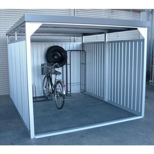 多目的万能物置 [DM-20L] 間口2400×奥行3000mmタイプ ロングパネルタイプ 休憩所 自転車置き場 物置 ダイマツ 4トン車配送  法人様限定 メーカー直送 | 