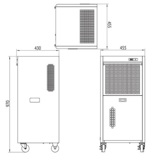 欠品中7月末以降入荷 コンプレッサー式除湿機キャスター付き ナカトミ[DM-22]除湿能力約52L/約57L/日 単相100V タンク容量20L 車上渡し 法人様限定 メーカー直送 |  | 02