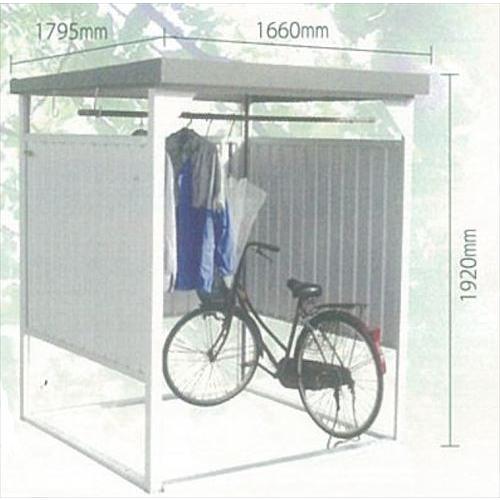 多目的万能物置 [DM-7] 間口1600×奥行1800mmタイプ ショートパネルタイプ 休憩所 自転車置き場 物置 ダイマツ 4トン車配送  法人様限定 メーカー直送 |  | 01