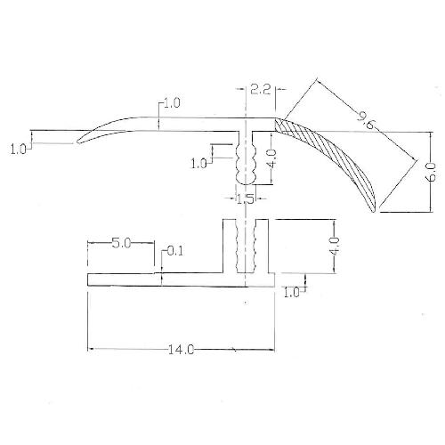 リック デコセルフ用見切り デコセルフ [DS-□H] 塩ビ段差見切り 長さ910mm 2本入り メーカー直送 |  | 01