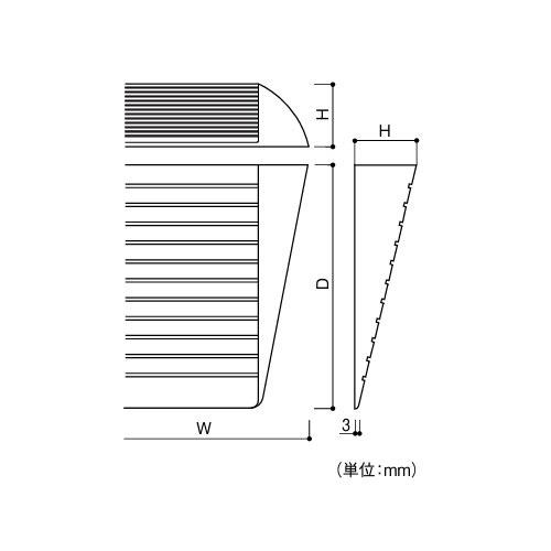 室内用 木製段差解消スロープ マツ六 [DX35C] H35×D134×W800mm クリア 勾配1/4 以下(約14 °) 4トン配送 車上渡し 法人様事務所入限定 メーカー直送 |  | 01