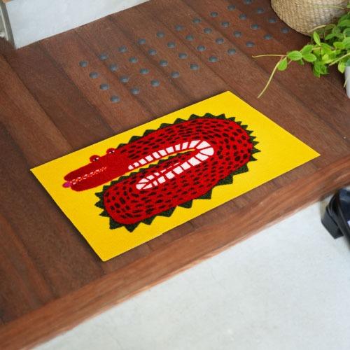 マット ワニ レッド 45 x 75 cm [EC00006] emoemo クリーンテックス   メーカー直送 |  | 01