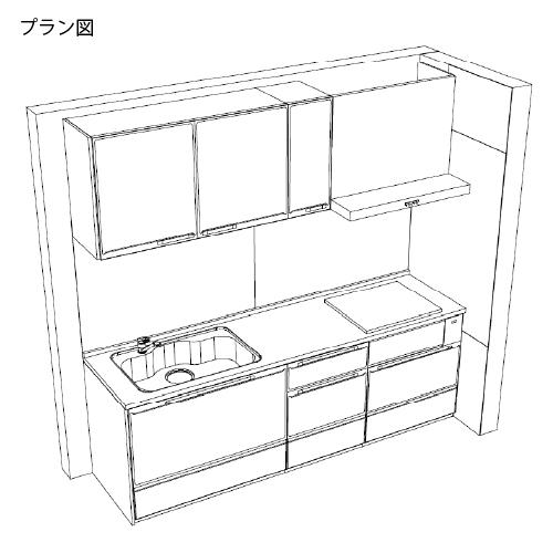関西エリア限定商品 システムキッチン Edel エーデル タカラスタンダード [edeli01] I型 W2400mm 加熱機器なし メーカー直送 |  | 01