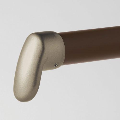 屋外用手すり ストレートEZレール Rエンドキャップ マツ六 [EZ-15DC] ダークチョコ シンプル4トン配送 車上渡し 法人様事務所入限定 メーカー直送 |  | 02