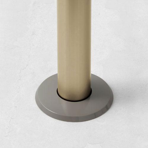 屋外用手すり ストレートEZレール 埋め込み支柱用カバー マツ六 [EZ-17BB] ブラックブラウン シンプル4トン配送 車上渡し 法人様事務所入限定 メーカー直送 |  | 02