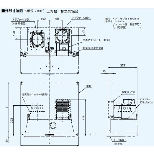 Panasonic（パナソニック） 同時給排ユニット 吊戸棚高さ60cm用 