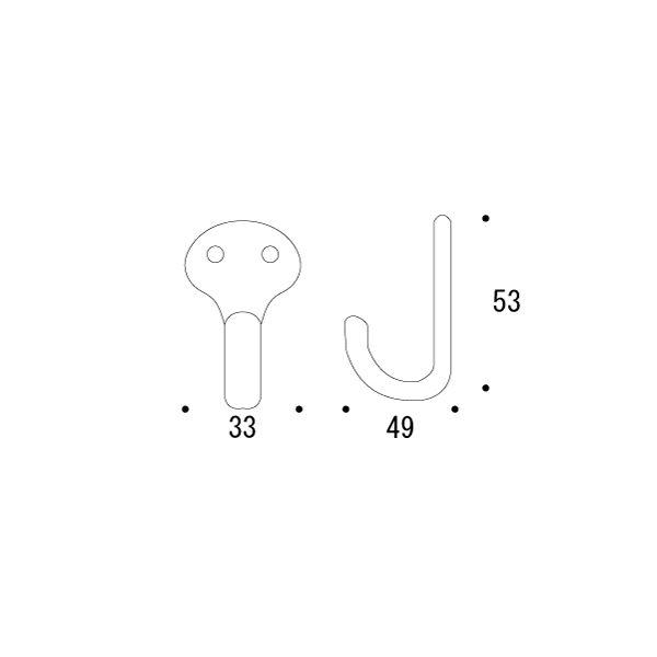 真鍮 フック(015シリーズ) 古色 アンティーク ブラス 雑貨 [610036] ゴーリキアイランド |  | 01