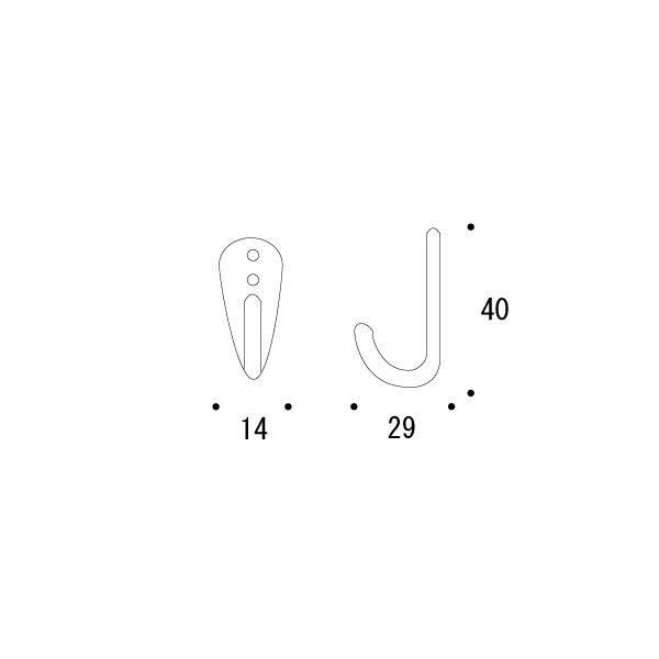 爆買 真鍮 フック(イタリアシリーズ) 金色 40タイプ アンティーク ブラス 雑貨 [610232] ゴーリキアイランド |  | 01