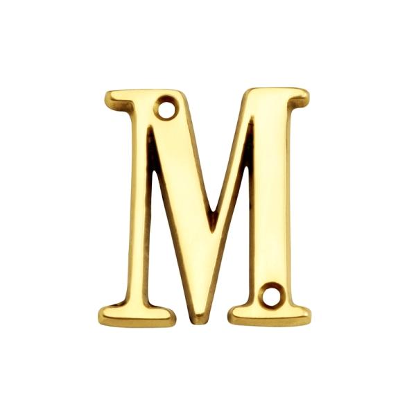 真鍮 切り文字(51サイズ) ブラスレター 金色 51mm 「M」 アンティーク ブラス 雑貨 [820213] ゴーリキアイランド | 
