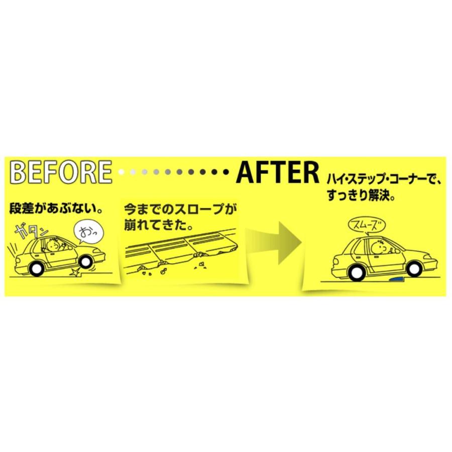 段差スロープ サイドコーナー [HC-050] ホワイトグレー 50mm段差用 段差スロープ 駐車場 プラスチック ミスギ MISUGI |  | 01