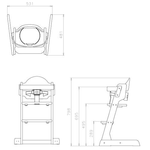 乳幼児用補助いす Combi 施設用ハイチェアHC22 コンビウィズ [HC22] しっかりホールド ネスティング 保育園 外食施設 法人様限定 メーカー直送 |  | 02