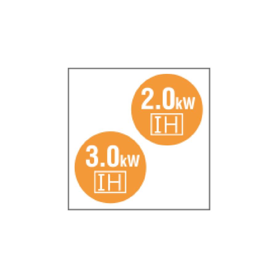 IHクッキングヒーター 2口IH 鉄・ステンレス対応 日立 [ HT-40C] ブラック トッププレート幅：45cm |  | 01