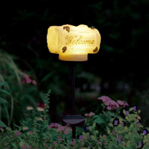 ソーラーガーデンライト Pomie ポミエ てんとう虫と止まり木 [KL-10412] ソーラーパネル付で自動充電＆夜間自動点灯 キュートなオーナメント キシマ雑貨 |  | 01