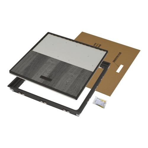 気密樹脂枠床下点検口 600型 12mm用 ダーク FIRSTPRO 600型 12mmフローリング用 [KYJ-YT612K-D] ダーク 気密タイプ 簡単施工 YPC 吉川化成 水上