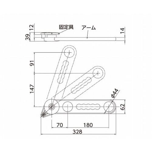 屋外用物干し チョイ干しHOSETA（ホセタ）延長補助アーム サオ・アップ [LB25-ST] ステンカラー 2本入 竿なし タカラ産業株式会社 メーカー直送 |  | 01