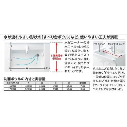 洗面化粧台 下台 TOTO Bシリーズ 600mm 単水栓 LDBA060BAGDS1A 洗面台 ペイペイ対応 札幌市西区西野 TOTO Bシリーズ 化粧台本体 間口600mm 単水栓 洗面化粧台 : i-port