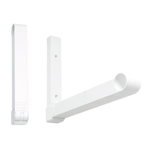 室内物干金物 簡単壁付ものほしアームタイプ 2本入 チョイ干しHOSETA ホセタ [LG30] ホワイト 室内の壁にピンで刺すだけ 竿なし タカラ産業 メーカー直送 | 