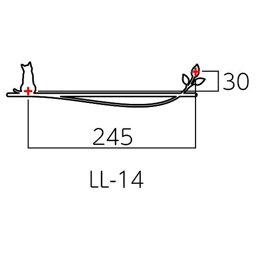 表札 リル ねこ [LL-14-HL] ヘアライン 美濃クラフトメーカー直送 |  | 03
