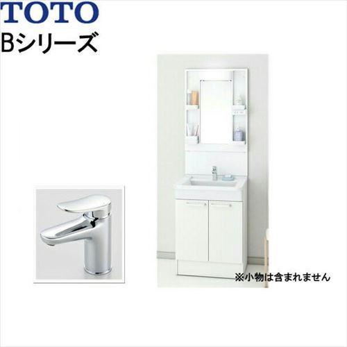 E-キッチンまてりあるメーカー直送 TOTO 洗面化粧台 Bシリーズ エコシングル混合水栓 1面鏡 間口600mm
