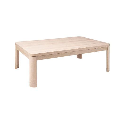 こたつテーブル リビングコタツ 120×80cm 長方形 [NIKORO120E(NA  