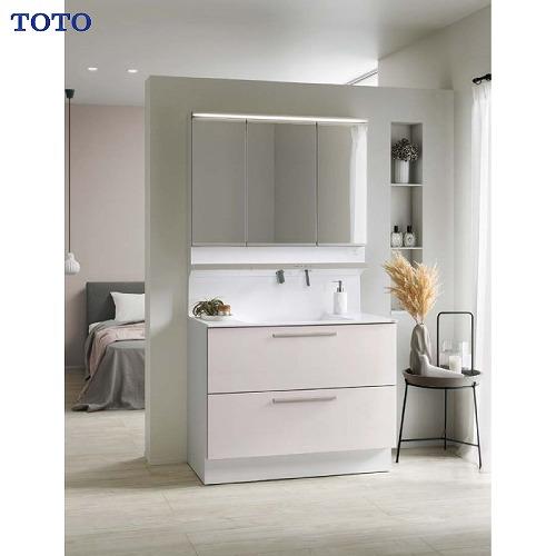 TOTO 洗面化粧台 オクターブ間口1000mm スウィング三面鏡 ワイドLED