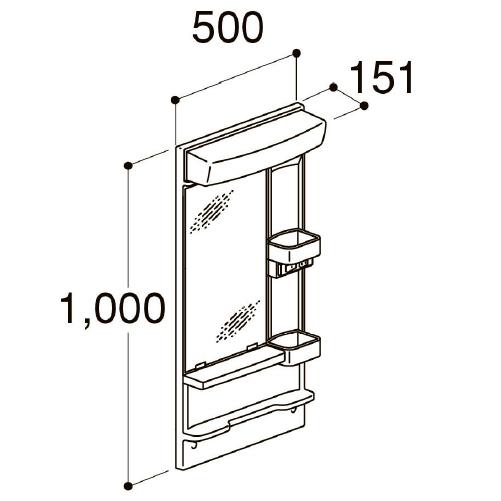 洗面化粧台 オフト 間口600mm セットプラン リクシル LIXIL 受注生産品 スタンダード シングルレバー混合水栓 4t車配送 メーカー直送 |  | 02