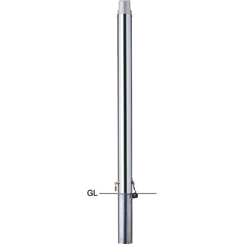 チェーンクランプピラー 車止め φ60.5(t1.5)×H777mm カラー:ステンレス [PAS-7SK] サンポール 受注生産品 キャンセル不可 納期約1ヶ月 メーカー直送