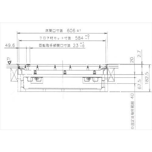 爆買 樹脂枠気密断熱型床下点検口 15mmフローリング用 [YT615D-L] ライト 吉川化成 YPC メーカー直送 |  | 01